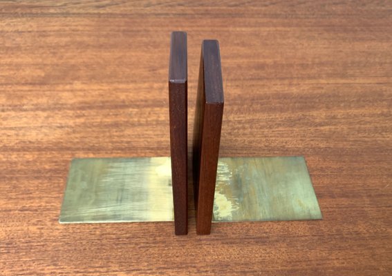 Mid-Century Scandinavian Bookends in Teak, 1960s, Set of 2-UAH-1438730