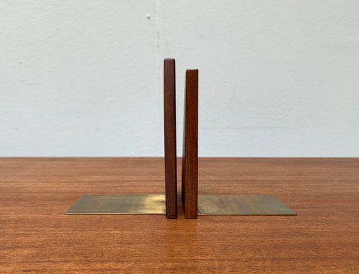 Mid-Century Scandinavian Bookends in Teak, 1960s, Set of 2-UAH-1438730