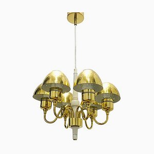 Mid-Century Scandinavian Brass Chandelier or Pendant by Hans-Agne Jakobsson for Hans-Agne Jakobsson Ab Markaryd, Sweden, 1960s-BMM-1240650