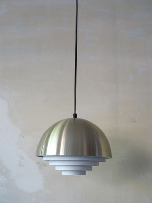 Mid-Century Scandinavian Brass Pendant Light, 1960s-CC-971791