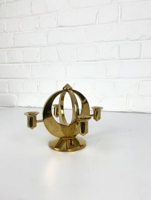 Mid-Century Scandinavian Candelabra in Brass by Arthur Pe, Kolbäck, Sweden-ZM-1749206