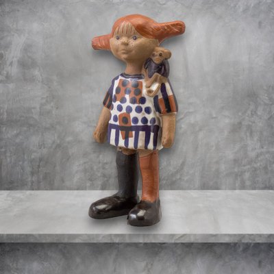 Mid-Century Scandinavian Chamotte Stoneware Pippi Longstocking by Lisa Larson for Gustavsberg, 1967-UAS-1740858