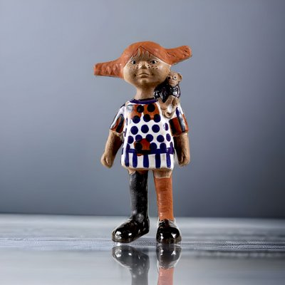 Mid-Century Scandinavian Chamotte Stoneware Pippi Longstocking by Lisa Larson for Gustavsberg, 1967-UAS-1740858