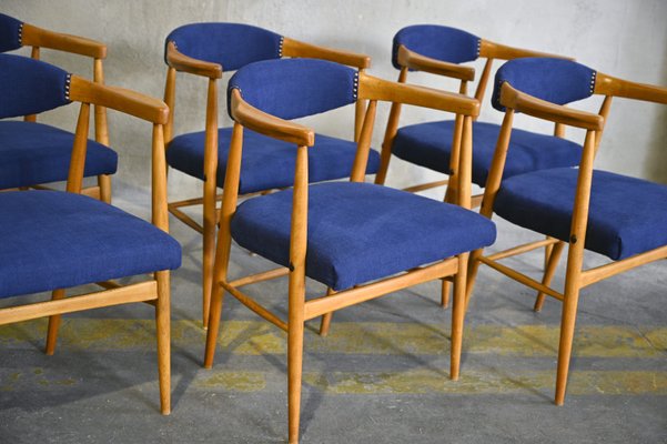 Mid-Century Scandinavian Dining Chairs, 1960s, Set of 6-QVY-780755