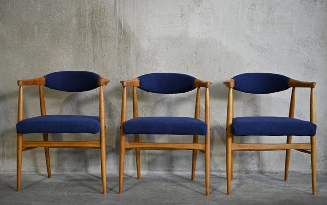 Mid-Century Scandinavian Dining Chairs, 1960s, Set of 6-QVY-780755