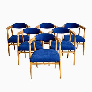 Mid-Century Scandinavian Dining Chairs, 1960s, Set of 6-QVY-780755