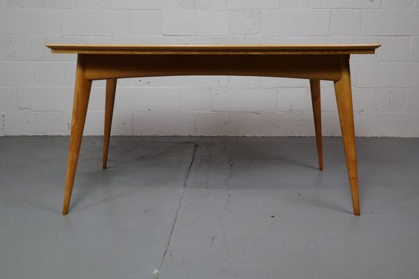 Mid-Century Scandinavian Dining Table in Karelian Birch-PMI-1742926