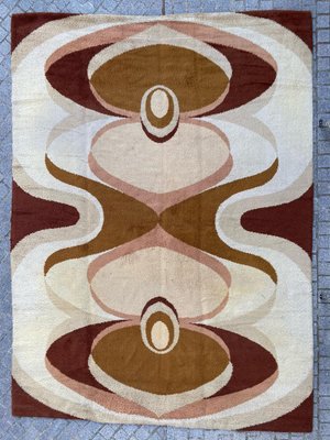 Mid-Century Scandinavian Flat Woven Kilim Rug-YMM-1131891