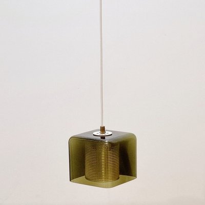 Mid-Century Scandinavian Glass Ceiling Pendant attributed to Carl Fagerlund for Orrefors, Sweden, 1960s-BMM-2035720