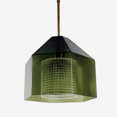 Mid-Century Scandinavian Glass Pendant Light by Carl Fagerlund for Orrefors, 1960s-BMM-2032155