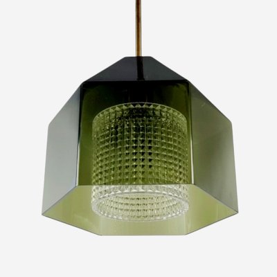 Mid-Century Scandinavian Glass Pendant Light by Carl Fagerlund for Orrefors, 1960s-BMM-2032155