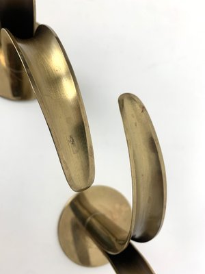 Mid-Century Scandinavian Lily Candleholders in Brass by Ivar Ålenius Björk for Ystad-Metall, Sweden, Set of 2-ZM-1738770