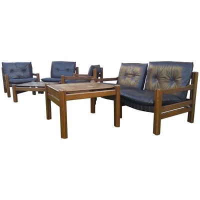 Mid-Century Scandinavian Living Room Set, 1970s, Set of 7-TZ-677961