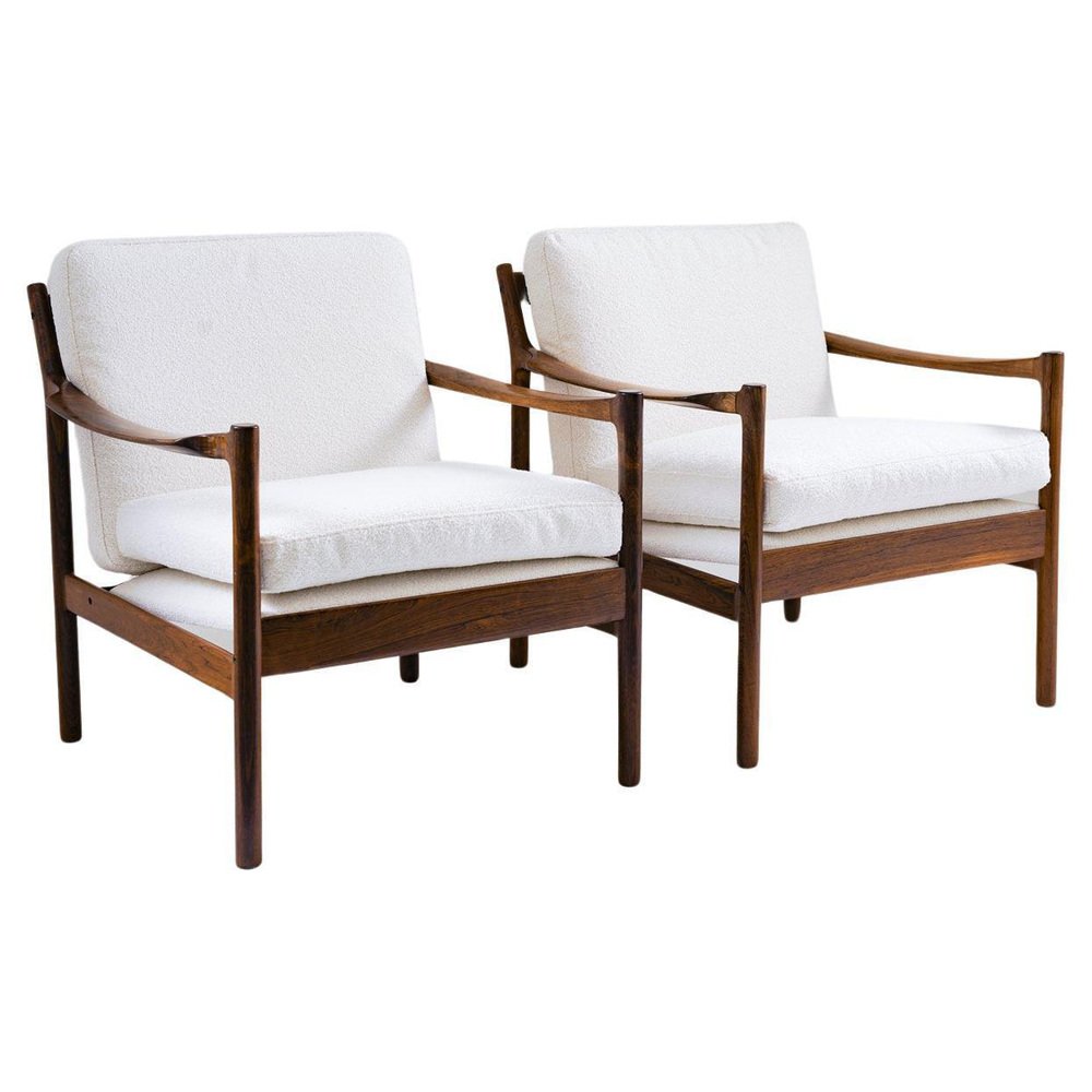 Mid-Century Scandinavian Lounge Chairs attributed to Torbjørn Afdal, 1960s, Set of 2