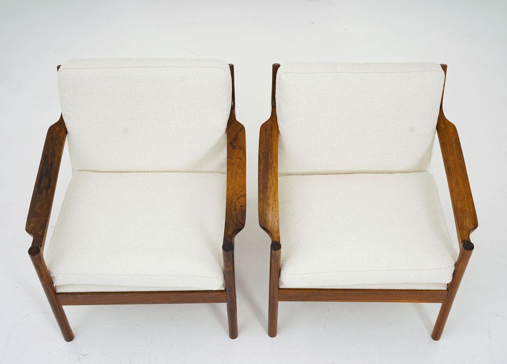 Mid-Century Scandinavian Lounge Chairs attributed to Torbjørn Afdal, 1960s, Set of 2