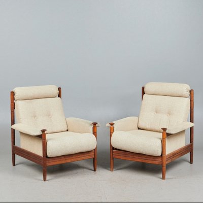 Mid-Century Scandinavian Lounge Chairs, Denmark, 1960s, Set of 2-BHG-1706752