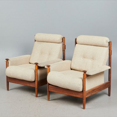 Mid-Century Scandinavian Lounge Chairs, Denmark, 1960s, Set of 2-BHG-1706752