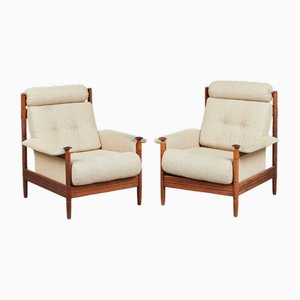 Mid-Century Scandinavian Lounge Chairs, Denmark, 1960s, Set of 2-BHG-1706752