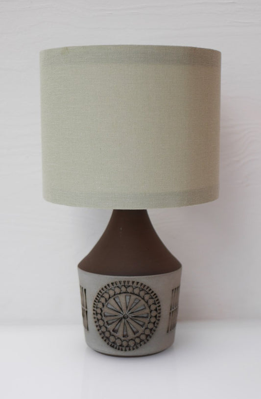 Mid-Century Scandinavian Modern Pottery Table Lamp from Alingsås, Sweden, 1960s