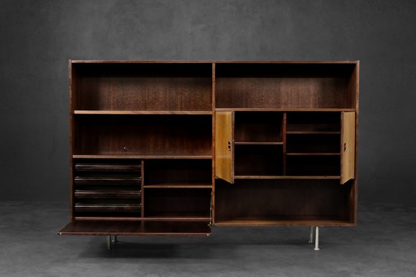 Mid-Century Scandinavian Modern Rosewood Highboard with Bar by Æ. Jensen & T. Mølholm for Herning, 1960s-ZAA-1795679