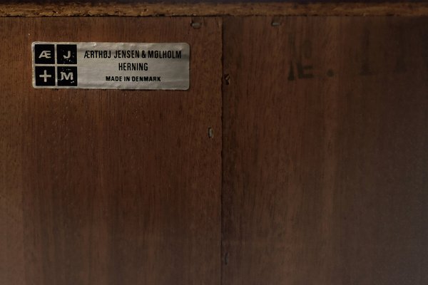 Mid-Century Scandinavian Modern Rosewood Highboard with Bar by Æ. Jensen & T. Mølholm for Herning, 1960s-ZAA-1795679