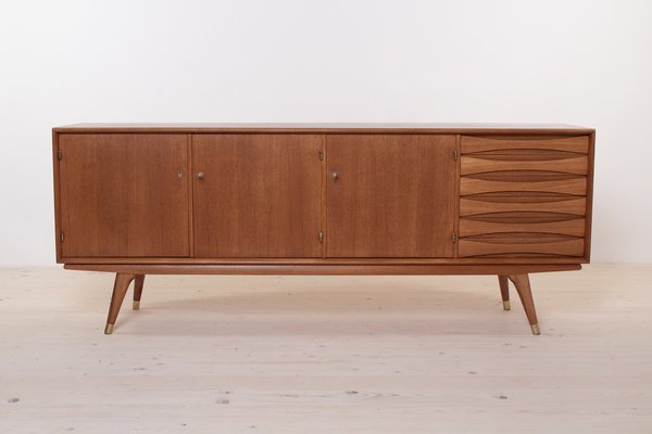 Mid-Century Scandinavian Modern Sideboard in Teak from Sven Andersen, 1950s-WZF-1734417