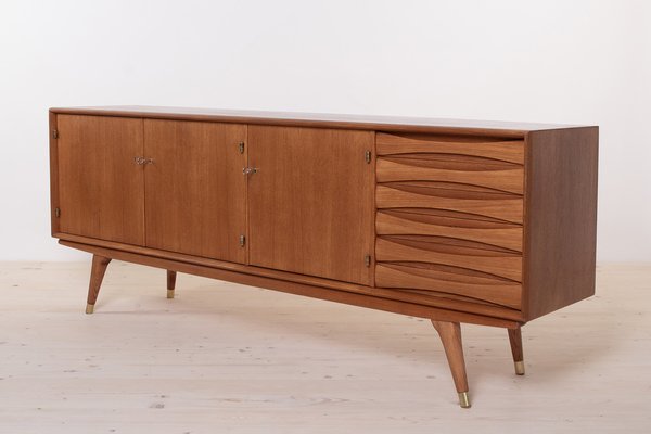 Mid-Century Scandinavian Modern Sideboard in Teak from Sven Andersen, 1950s-WZF-1734417