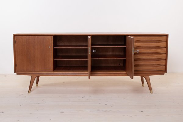 Mid-Century Scandinavian Modern Sideboard in Teak from Sven Andersen, 1950s-WZF-1734417