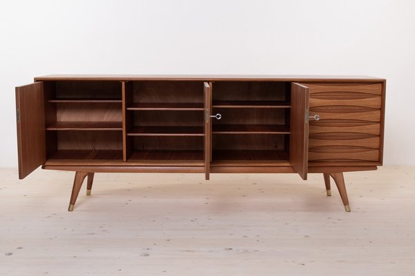 Mid-Century Scandinavian Modern Sideboard in Teak from Sven Andersen, 1950s-WZF-1734417