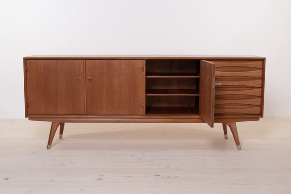 Mid-Century Scandinavian Modern Sideboard in Teak from Sven Andersen, 1950s-WZF-1734417