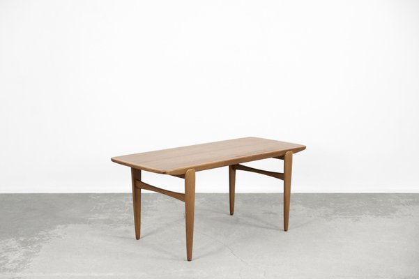 Mid-Century Scandinavian Modern Teak Coffee Table, 1960s-ZAA-1306456