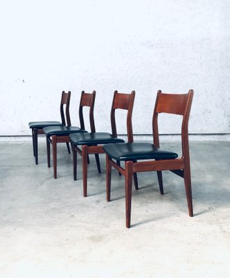 Mid-Century Scandinavian Modern Teak Dining Chairs, Set of 4-RQV-1078217