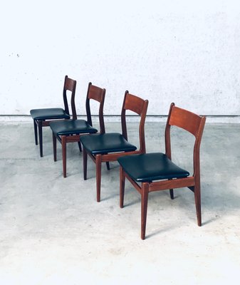 Mid-Century Scandinavian Modern Teak Dining Chairs, Set of 4-RQV-1078217