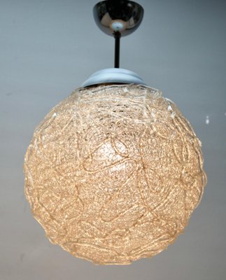 Mid-Century Scandinavian Pendant Light with Acrylic Optical Shade, 1960-MJY-1383782