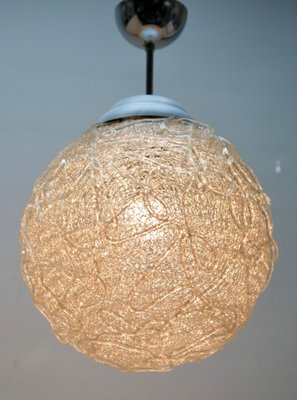 Mid-Century Scandinavian Pendant Light with Acrylic Optical Shade, 1960-MJY-1383782