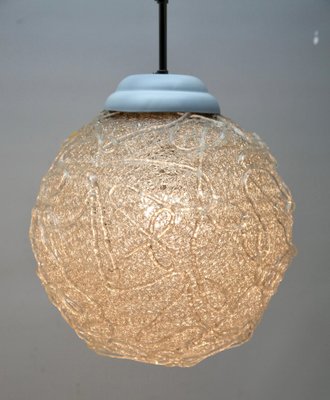 Mid-Century Scandinavian Pendant Light with Acrylic Optical Shade, 1960-MJY-1383782