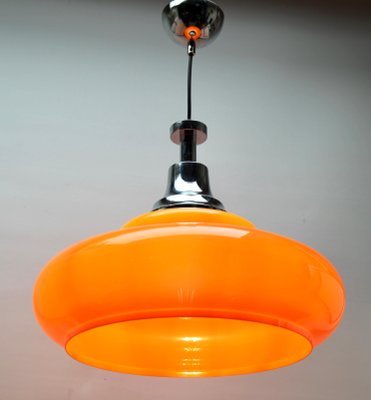 Mid-Century Scandinavian Pendant Light with Acrylic Optical Shade-MJY-1150398