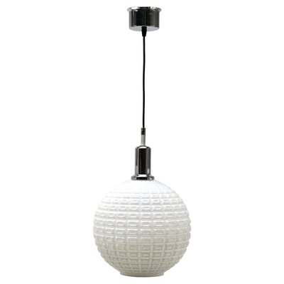 Mid-Century Scandinavian Pendant Light with Optical Opaline Shade-MJY-1150351