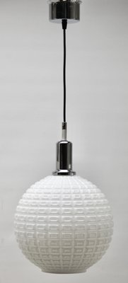 Mid-Century Scandinavian Pendant Light with Optical Opaline Shade-MJY-1150351