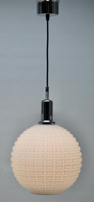 Mid-Century Scandinavian Pendant Light with Optical Opaline Shade-MJY-1150351