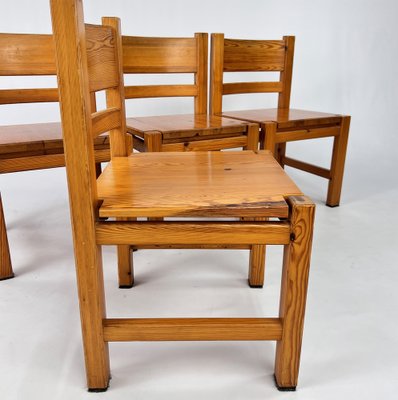 Mid-Century Scandinavian Pine Dining Chairs, 1960s, Set of 4-RMX-1723266