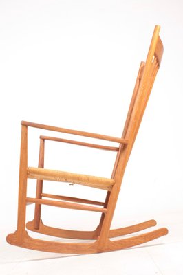 Mid-Century Scandinavian Rocking Chair in Oak by Hans Wegner for FDB, 1950s-FK-1048820