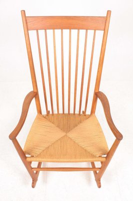 Mid-Century Scandinavian Rocking Chair in Oak by Hans Wegner for FDB, 1950s-FK-1048820