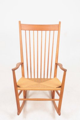 Mid-Century Scandinavian Rocking Chair in Oak by Hans Wegner for FDB, 1950s-FK-1048820