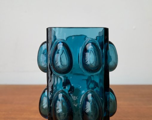 Mid-Century Scandinavian Space Age Bubble Glass Vase by Wilhelm Braun-Feldweg for Hirschberg, 1960s-UAH-1362281