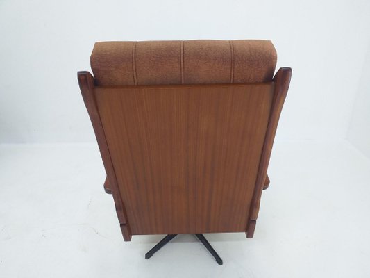 Mid-Century Scandinavian Swivel Armchair, Norway, 1970s-TZ-824603