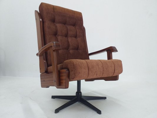 Mid-Century Scandinavian Swivel Armchair, Norway, 1970s-TZ-824603