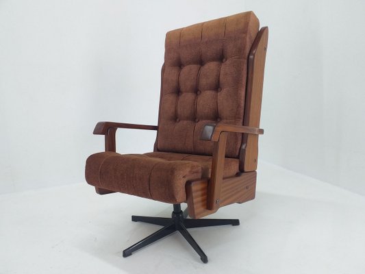 Mid-Century Scandinavian Swivel Armchair, Norway, 1970s-TZ-824603