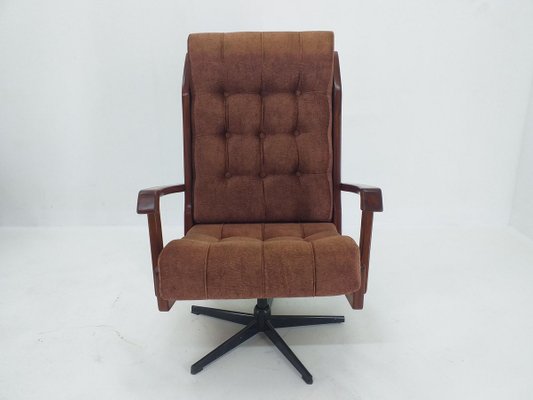 Mid-Century Scandinavian Swivel Armchair, Norway, 1970s-TZ-824603