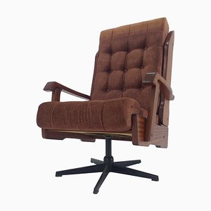 Mid-Century Scandinavian Swivel Armchair, Norway, 1970s-TZ-824603